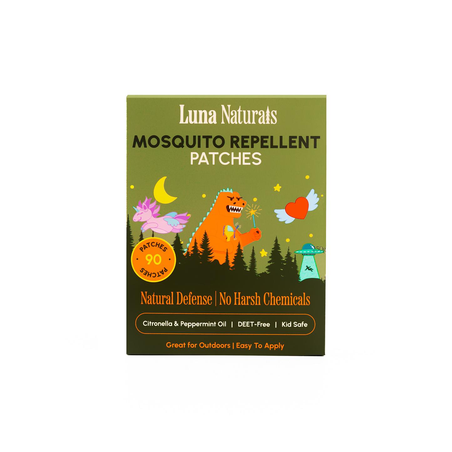 Mosquito Repellent Patches for Kids - 90 Patches.