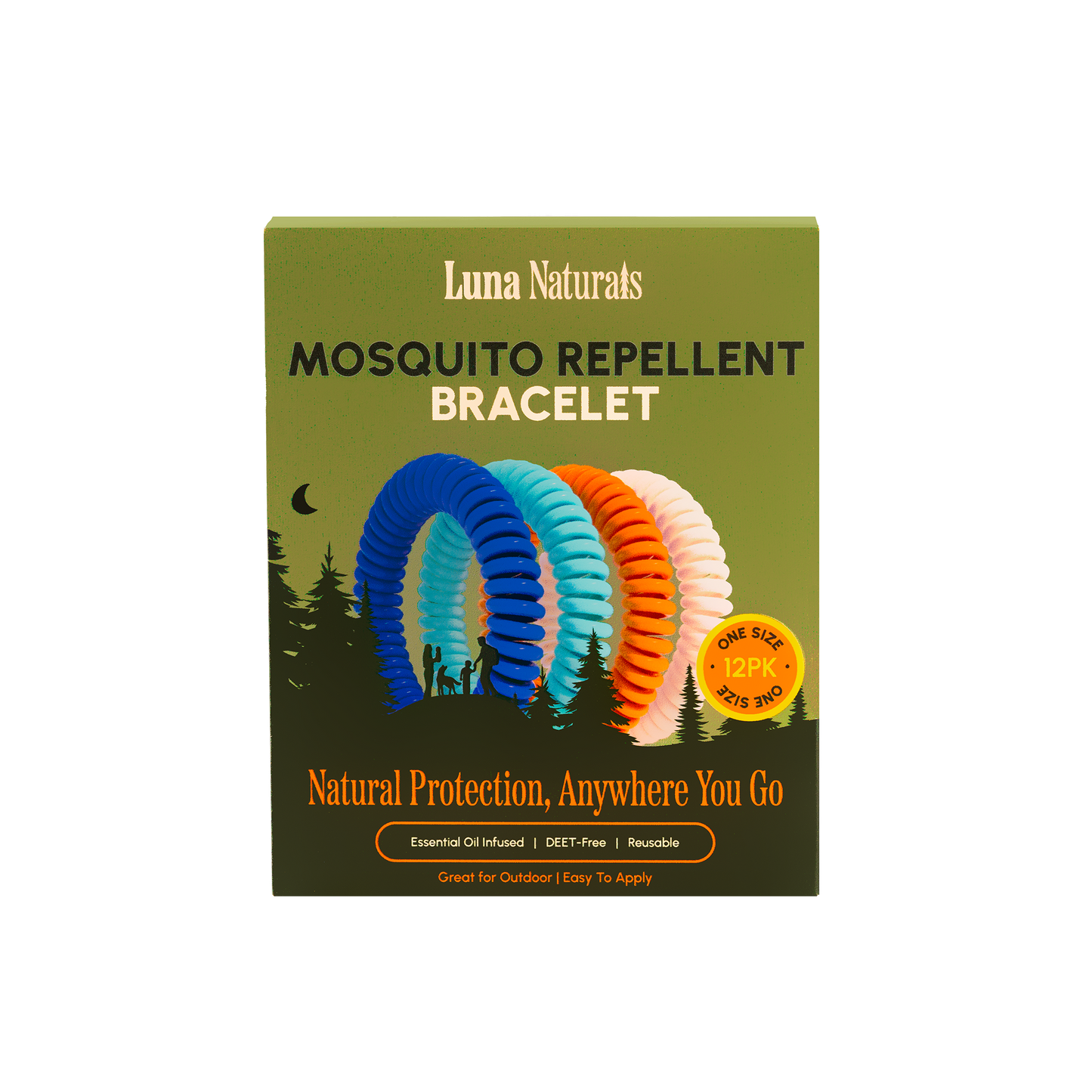 Mosquito Repellent Bracelets - 12 Pack