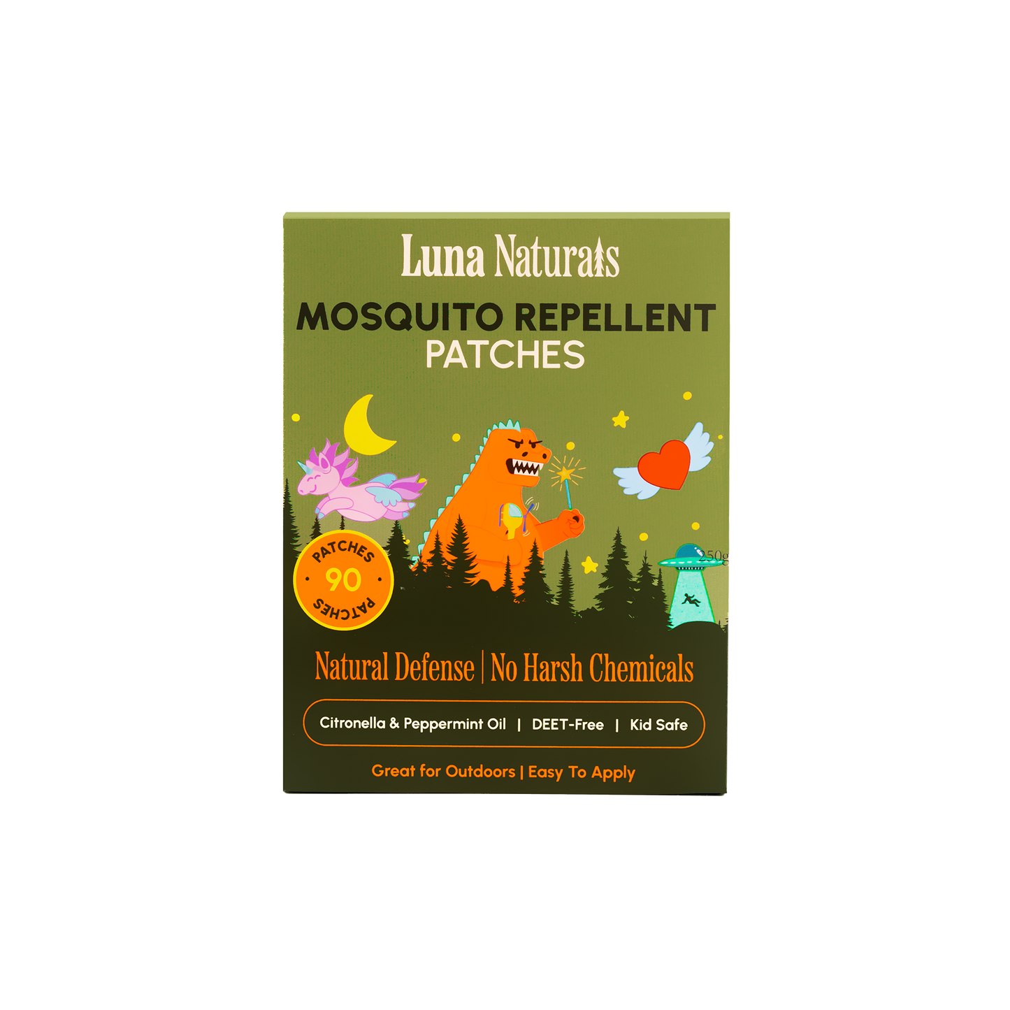 Mosquito Repellent Patches for Kids - 90 Patches.