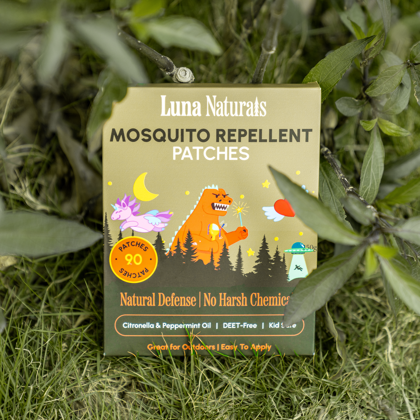 Mosquito Repellent Patches for Kids - 90 Patches.