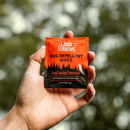 Mosquito Repellent Wipes - 15 Individually Wrapped Wipes.