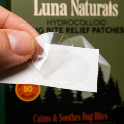 Hydrocolloid Bug Bite Relief Patches - 50 Transparent Patches