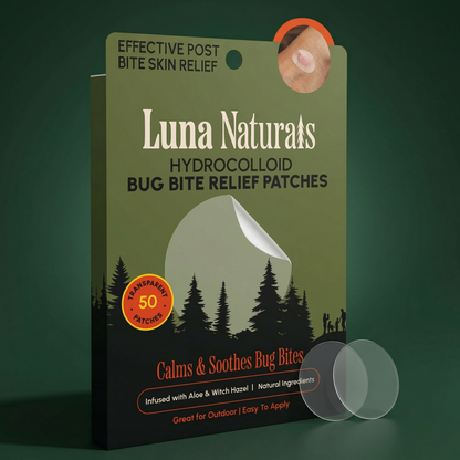 Hydrocolloid Bug Bite Relief Patches - 50 Transparent Patches