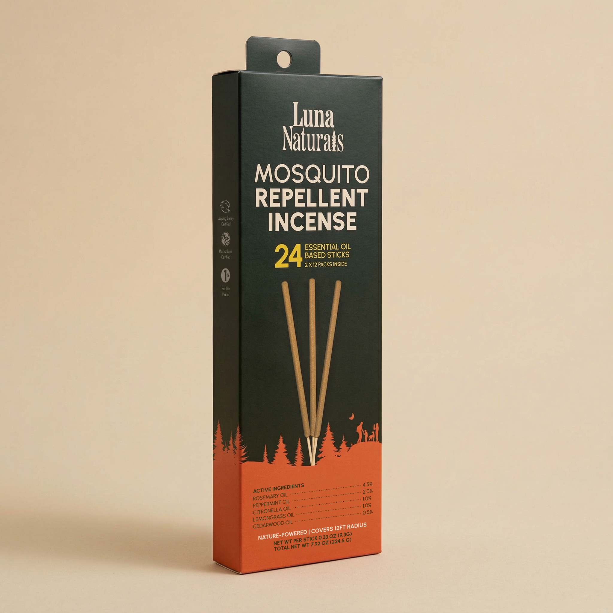 Mosquito Repellent Incense - 24 Sticks – Luna Naturals