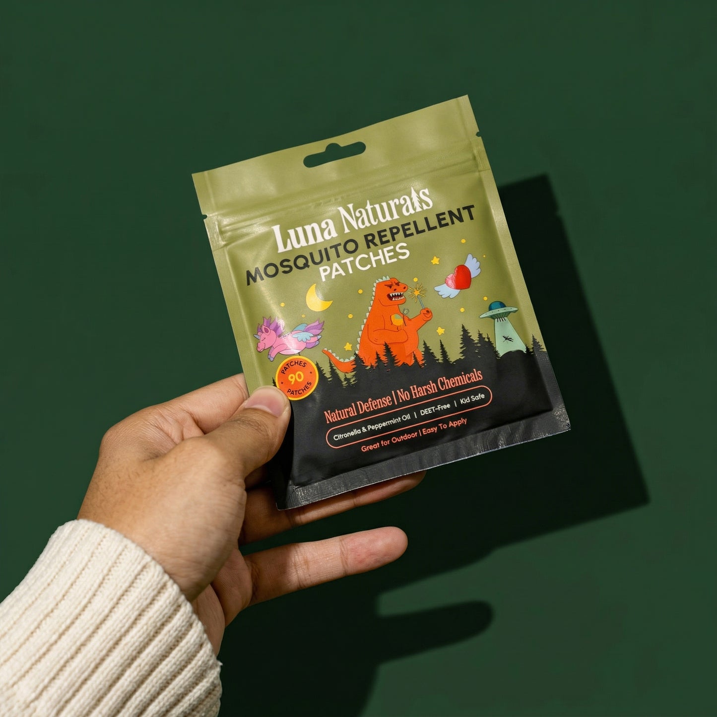 Mosquito Repellent Patches for Kids - 90 Patches.